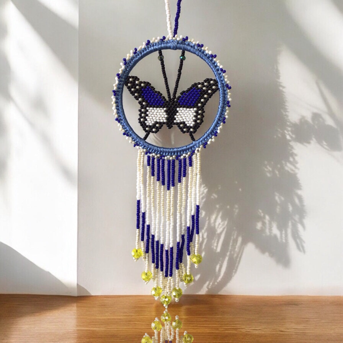 Red and Blue Butterfly Dream Catcher-7