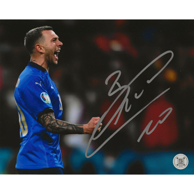 Federico Bernardeschi Autographed Italian National Soccer Team Celebration 8x10 Photo-1