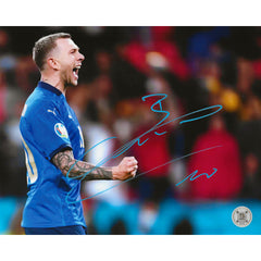 Federico Bernardeschi Autographed Italian National Soccer Team Celebration 8x10 Photo *As Is*-1