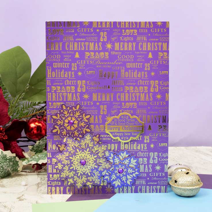 Festive Foiled Blanks - A5-3