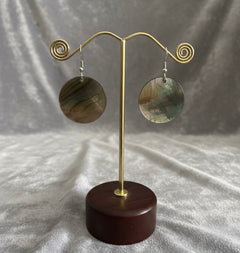 Abalone Drop Earrings-1