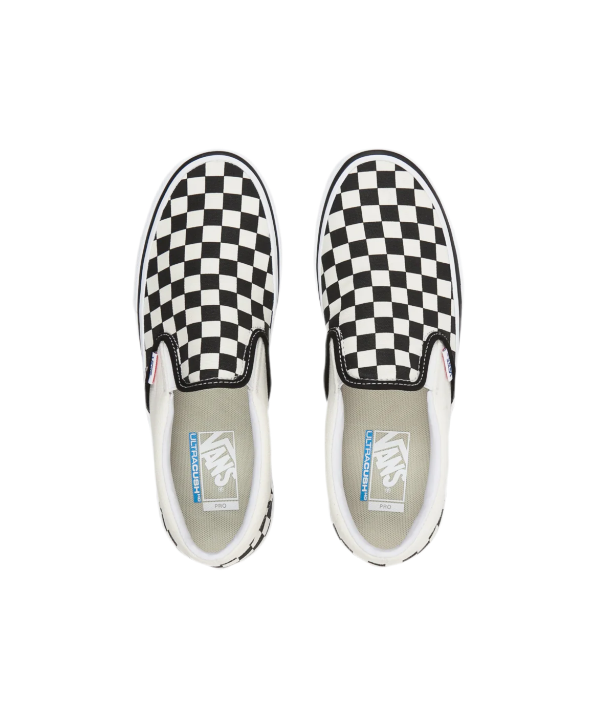 Vans 'Slip-On Pro' Shoes - Black/White Checkerboard-2
