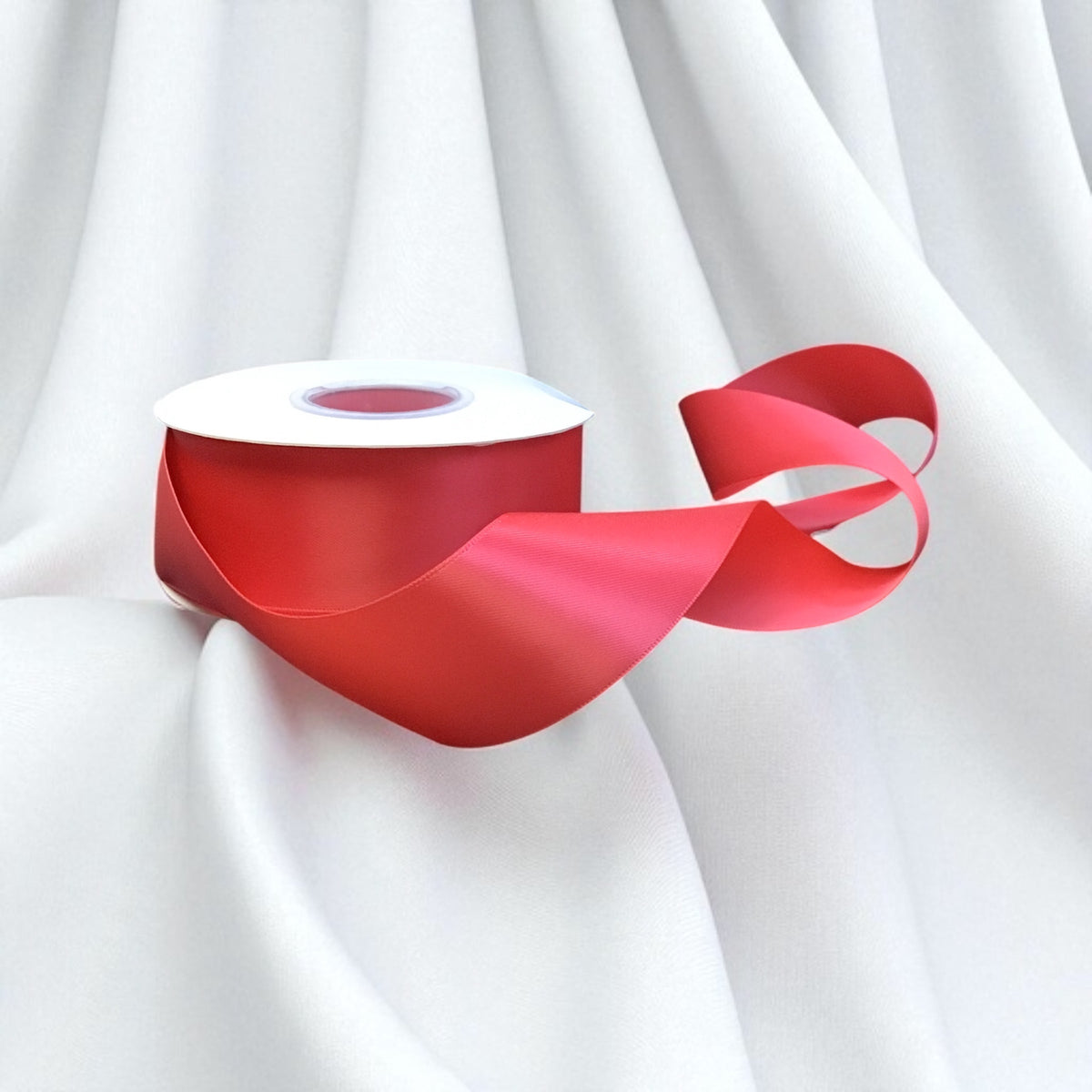 Satin Ribbon Double Face-Pink #198 -3.8 cm Wide