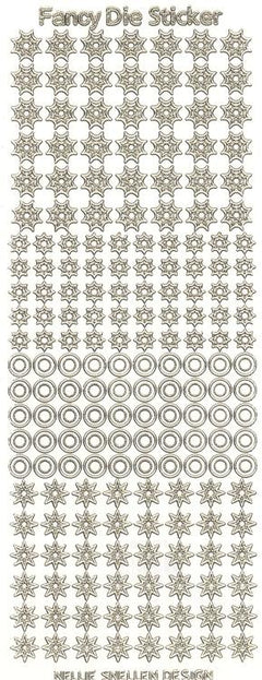 Fancy Die Sticker Transparent Gold-2