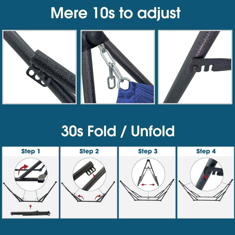 Hamaca plegable original con soporte-67