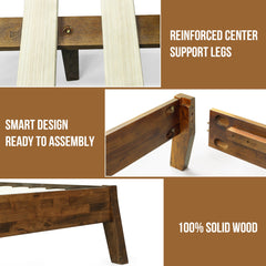 Base de Cama de Madera Maciza Serenity-18