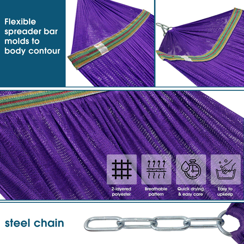 Hamaca plegable original con soporte-17