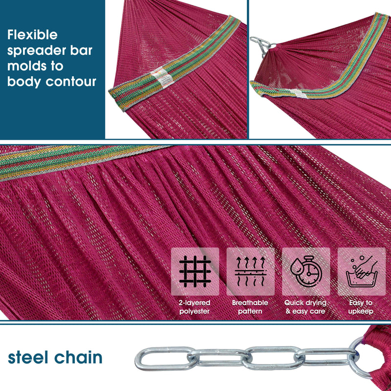 Hamaca plegable original con soporte-10