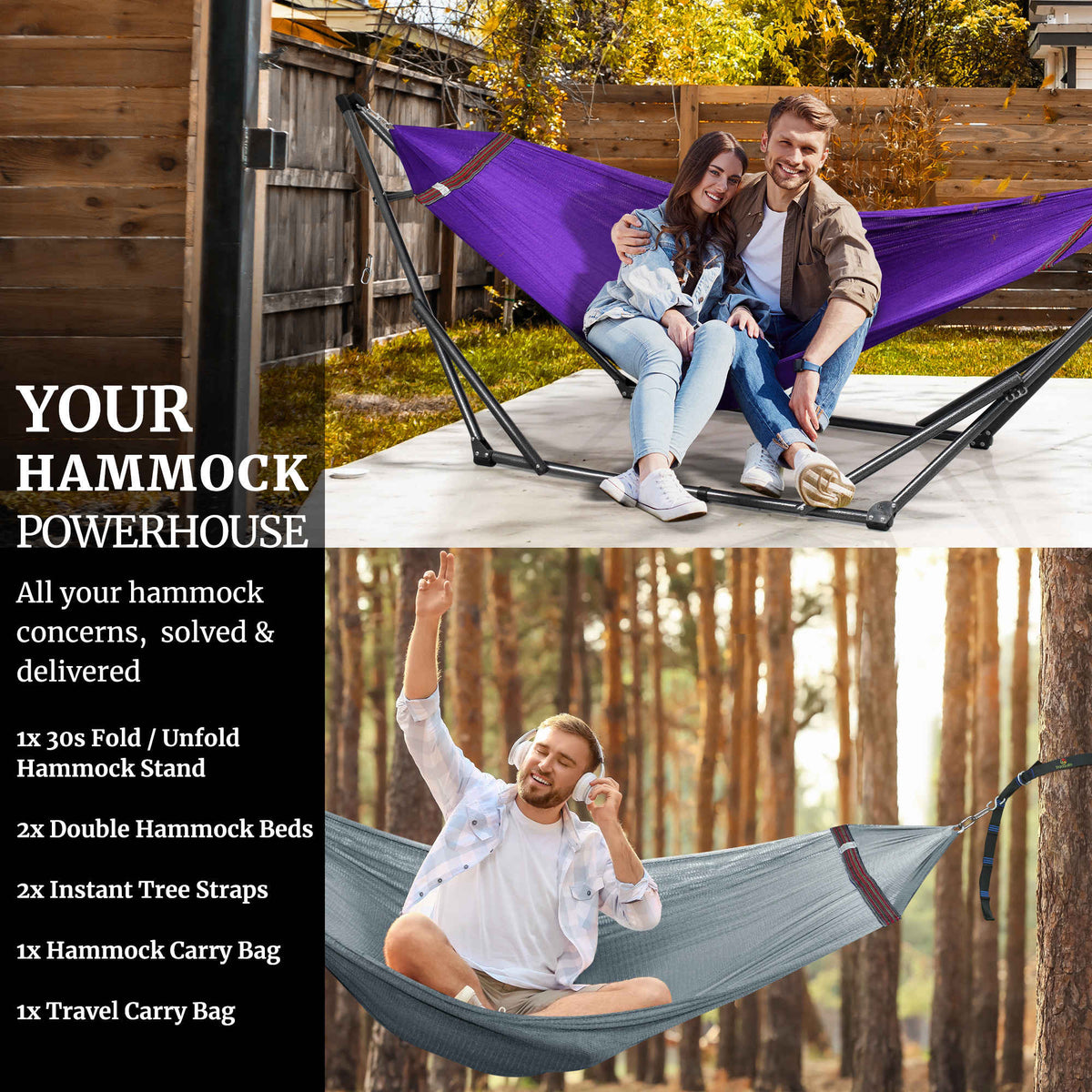 Comfort Set Original Hammock Stand-60
