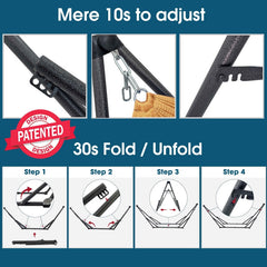 Hamaca plegable original con soporte-25