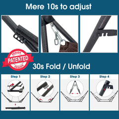 Hamaca plegable original con soporte-46
