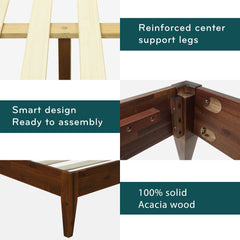 Mervyn Solid Wood Bed Frame-17