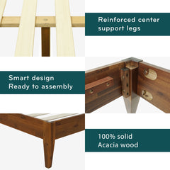 Mervyn Solid Wood Bed Frame-7