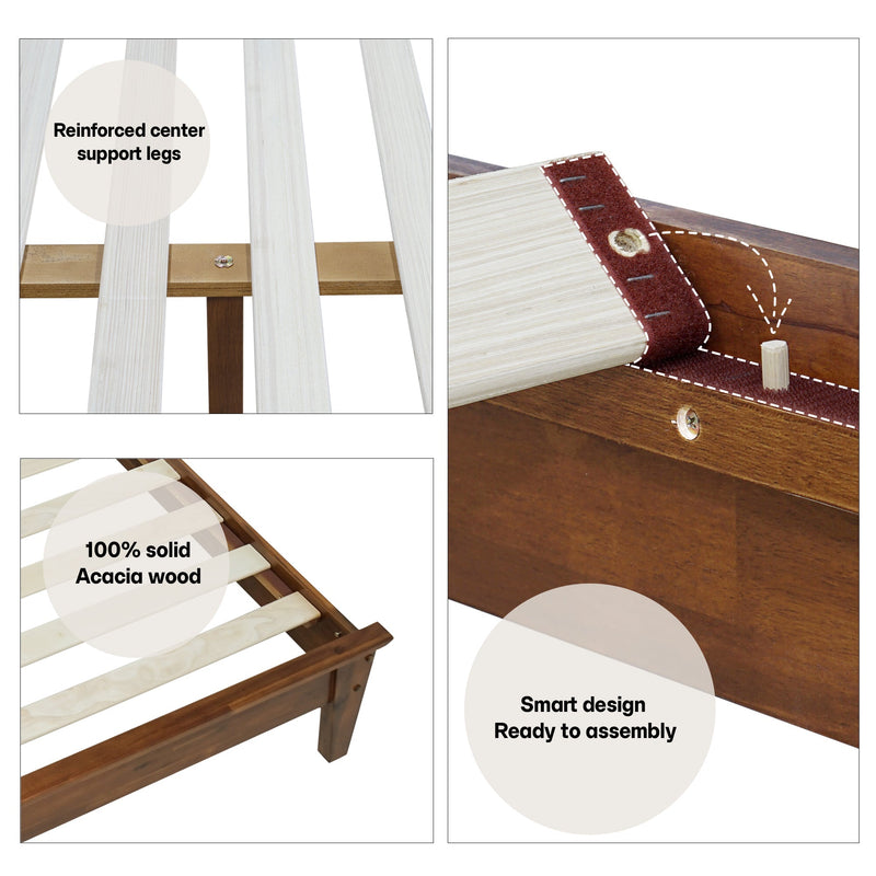 Kaylin Solid Wood Bed Frame-22