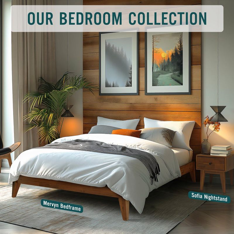 Mervyn Solid Wood Bed Frame-8