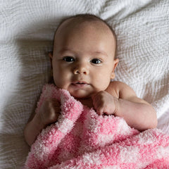 Cotton Candy Check Print Lovey-4