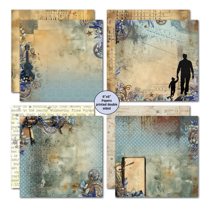 3Quarter Designs Father Figure 6x6 Paper Pack-3