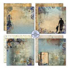 3Quarter Designs Father Figure 8x8 Paper Pack-3