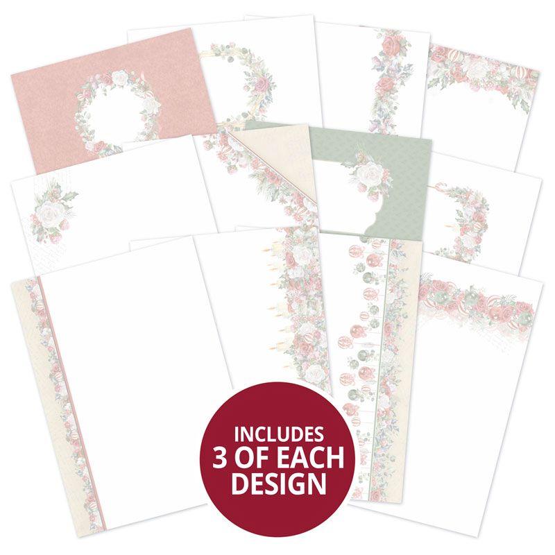 Forever Florals - Festive Rose Luxury Card Inserts-1
