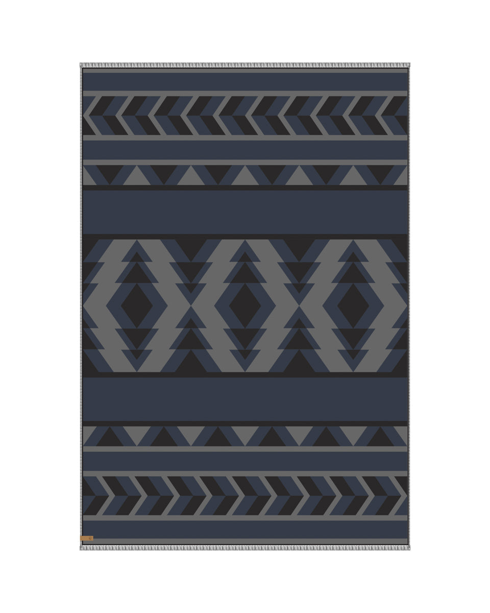 Cotton Geo Blanket Scarf-6
