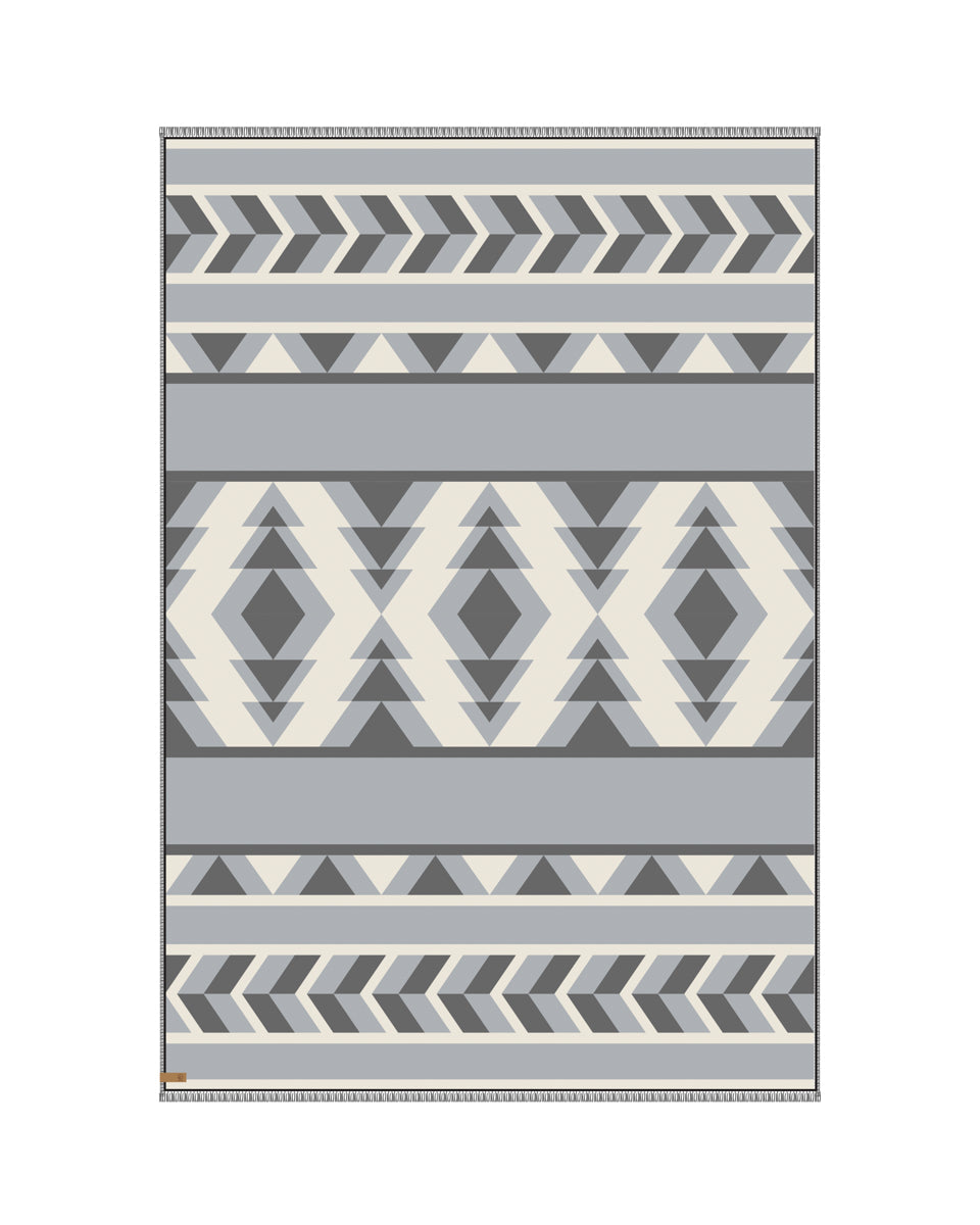 Cotton Geo Blanket Scarf-7