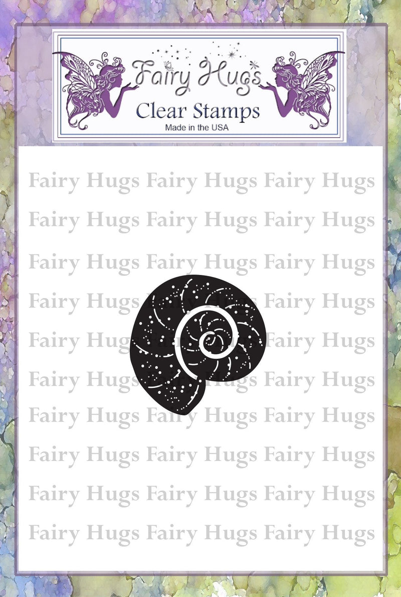 Fairy Hugs Stamps - Mini Nautilus Shell-1