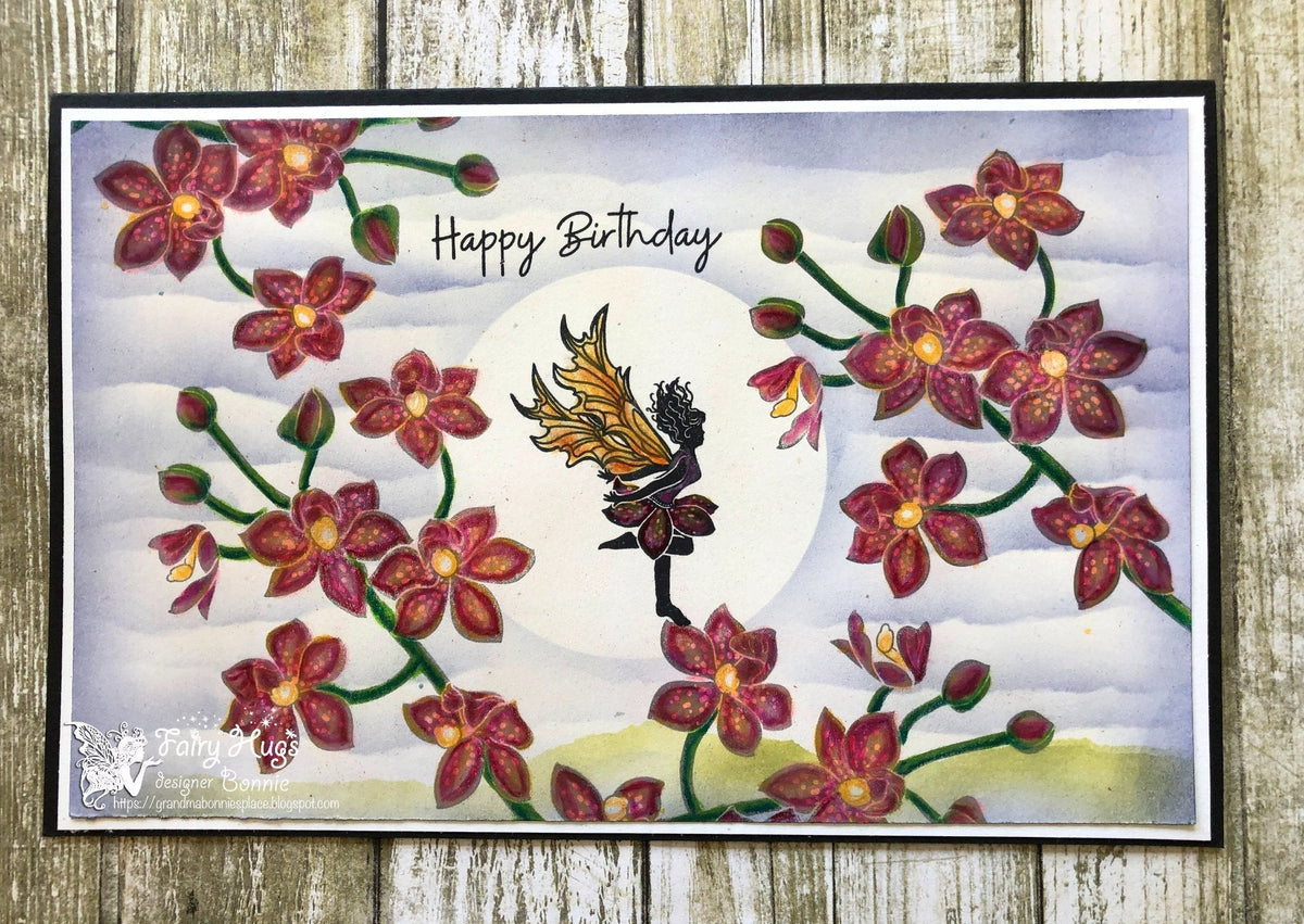 Fairy Hugs Stamps - Jewel's Orchid-6