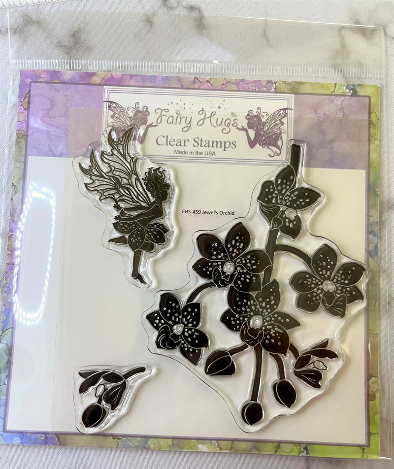 Fairy Hugs Stamps - Jewel's Orchid-1