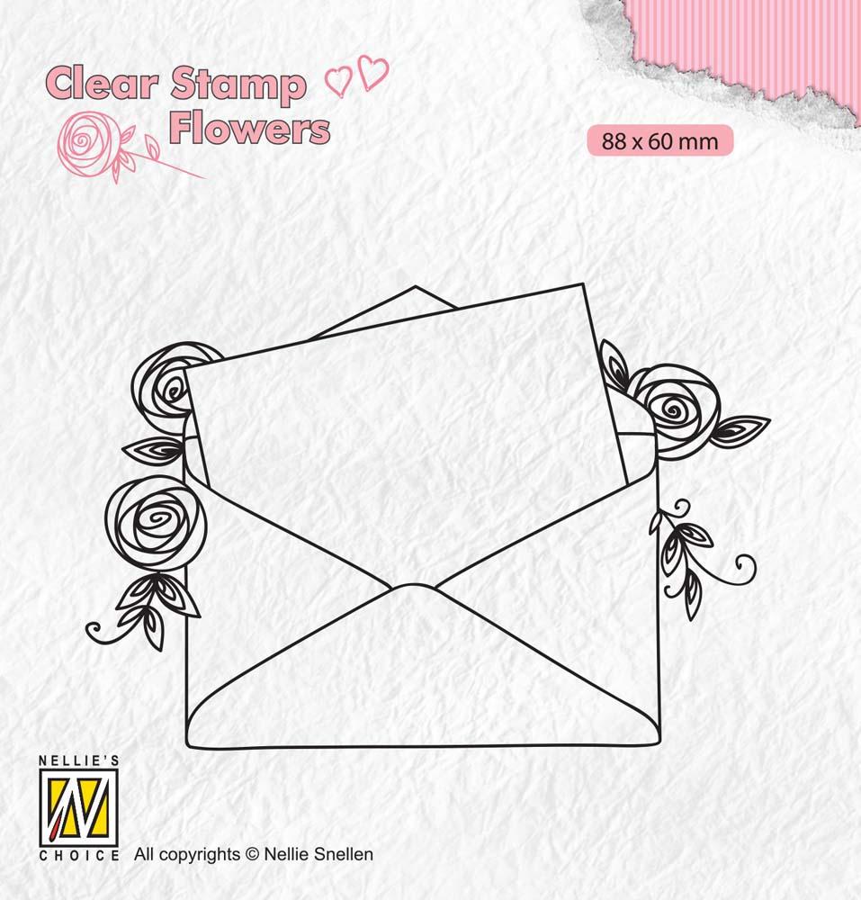 Clear Stamps Flowers Love Letter-1