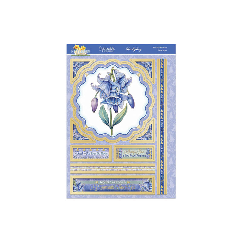 In Full Bloom - Floral Delights Deco-Large Set - Beautiful Bluebells-2