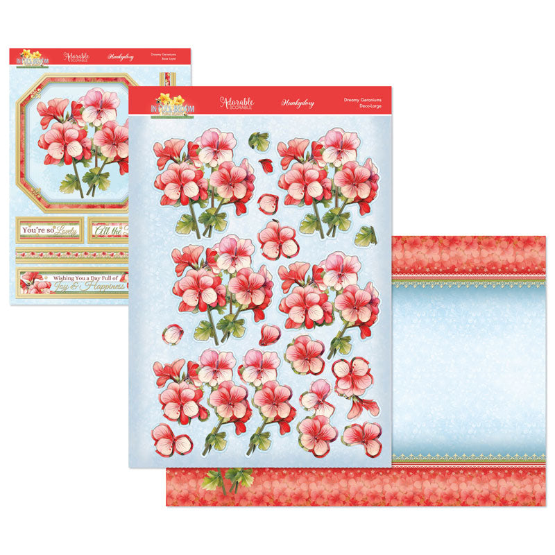 In Full Bloom - Floral Delights Deco-Large Set - Dreamy Geraniums-1
