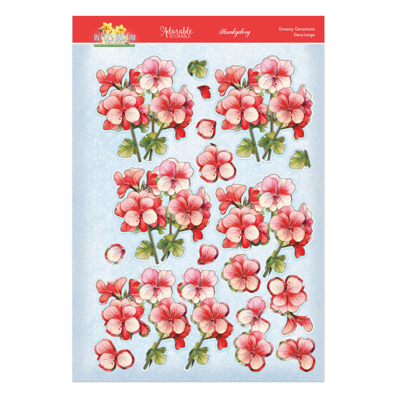 In Full Bloom - Floral Delights Deco-Large Set - Dreamy Geraniums-3