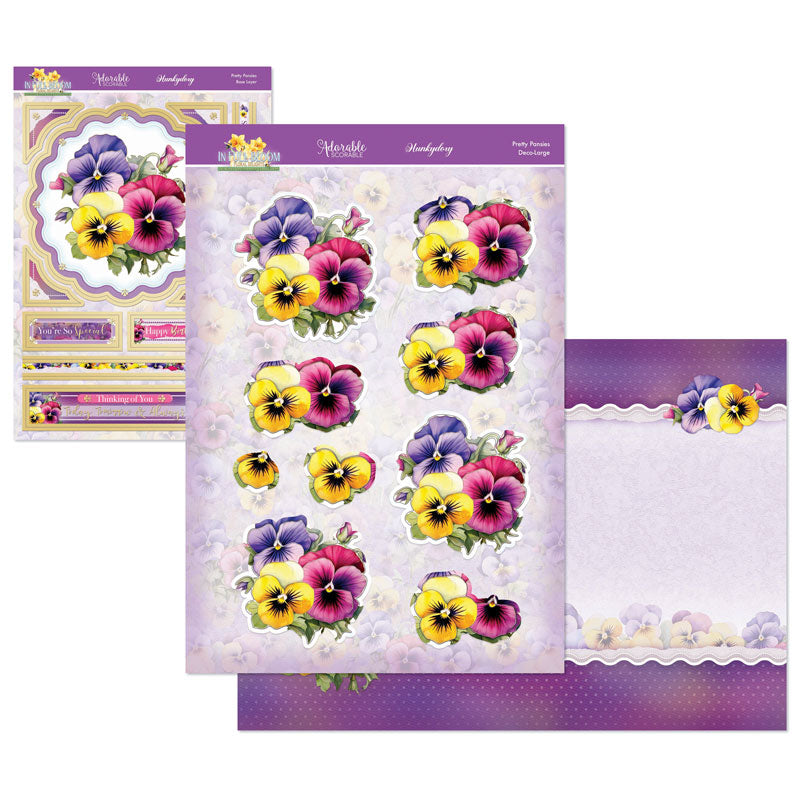 In Full Bloom - Floral Delights Deco-Large Set - Pretty Pansies-1