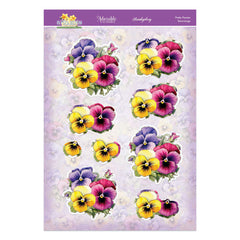 In Full Bloom - Floral Delights Deco-Large Set - Pretty Pansies-3