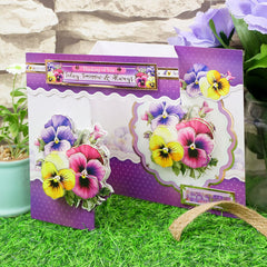 In Full Bloom - Floral Delights Deco-Large Set - Pretty Pansies-7