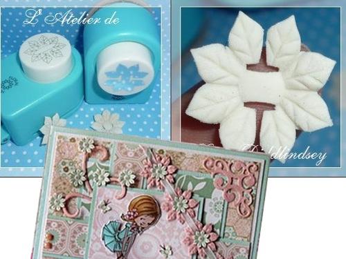 Floral Punch Set - Medium Ribbon Flower