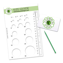 Flower Pro Plastic Size Guide, Companion Tool and Flexi Scraper-1