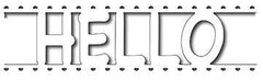 Frantic Stamper Precision Die - Hello Card Band-1