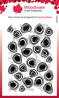 Woodware Clear Singles Spot Background 3.8 in x 2.6 in Stamp-1