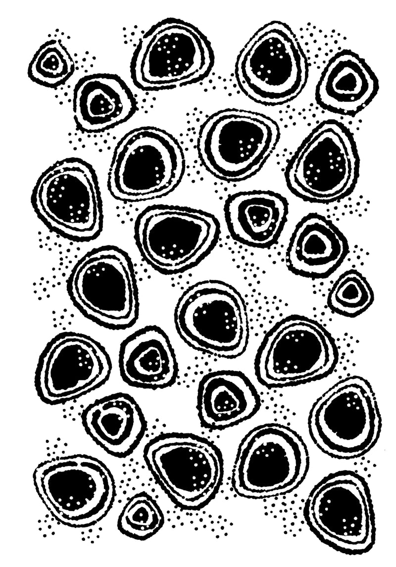 Woodware Clear Singles Spot Background 3.8 in x 2.6 in Stamp-3