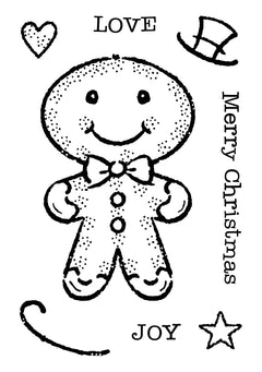 Woodware Clear Singles Gingerbread Man 3 in x 4 in Stamp-3