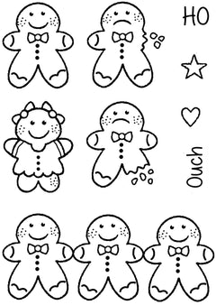 Woodware Clear Singles Tiny Gingerbread Man 3 in x 4 in Stamp-5