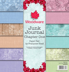 Woodware Francoise Read Junk Journal Chapter One 8in x 8in Paper Pad-1