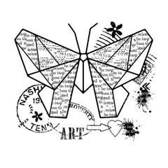 Woodware Clear Singles Paper Butterfly-1