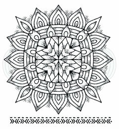 Woodware Clear Singles Mandala Two 4 in x 4 in stamp-1