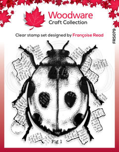 Woodware Clear Singles Ladybird 4 in x 4 in Stamp-3