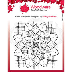 Woodware Clear Singles Blossom  4 in x 4 in Stamp-1