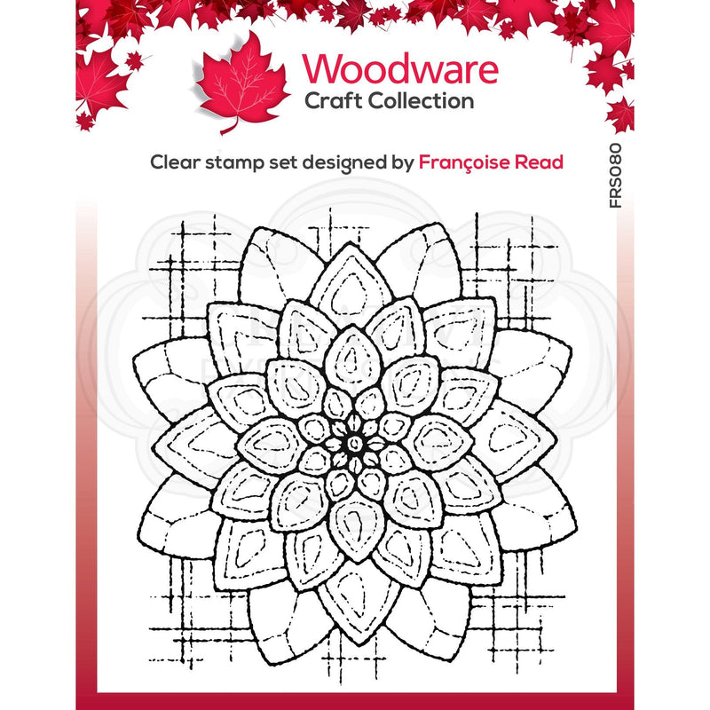 Woodware Clear Singles Blossom  4 in x 4 in Stamp-1