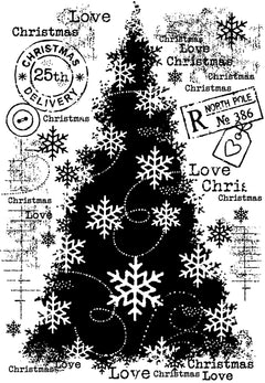 Assortiment de tampons Woodware Clear Singles « Snow Frosted Tree » 10 cm x 15 cm-11
