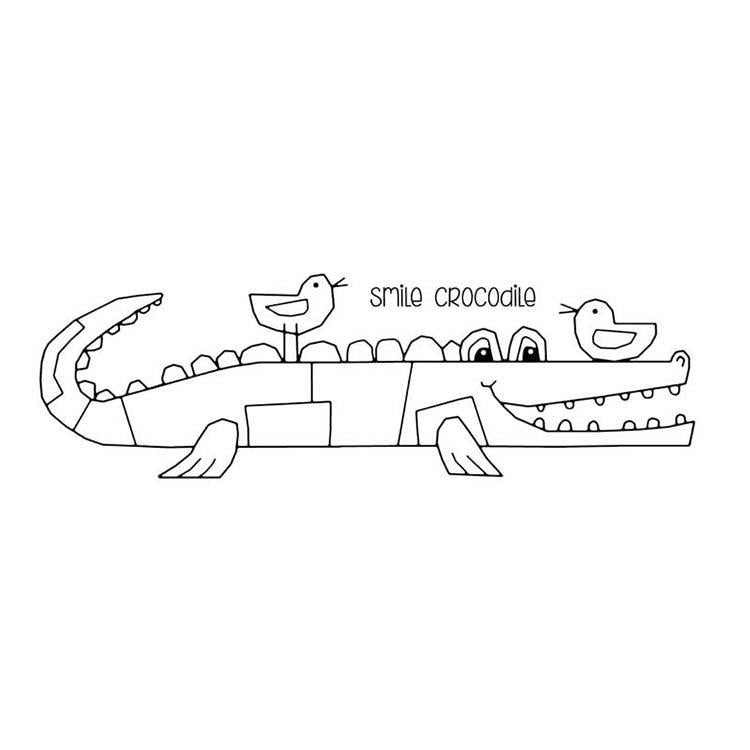 Woodware Clear Singles Smile Crocodile-1